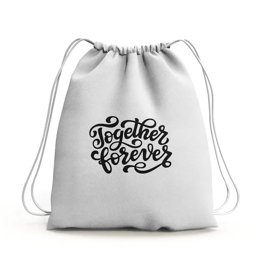 Drawstring bags with printing